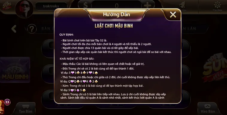 Trải Nghiệm Đỉnh Cao Mậu Binh Tại SunWin Với Cơ Hội Thắng Lớn
