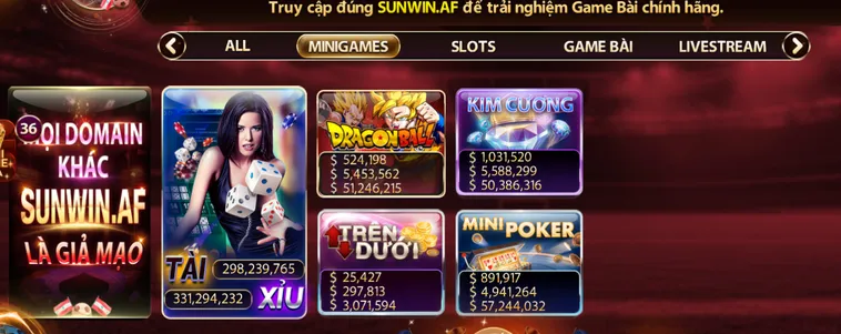Minigame SunWin Sân Chơi Giải Trí Đẳng Cấp Với Tỷ Lệ Thắng Lớn