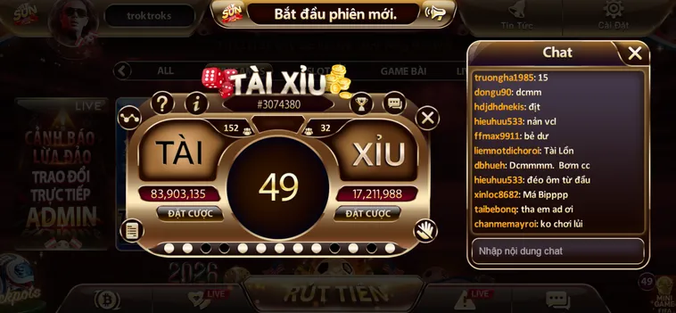 Săn Jackpot Khổng Lồ Cùng Minigame Tài Xỉu Tại SunWin Đỉnh Cao