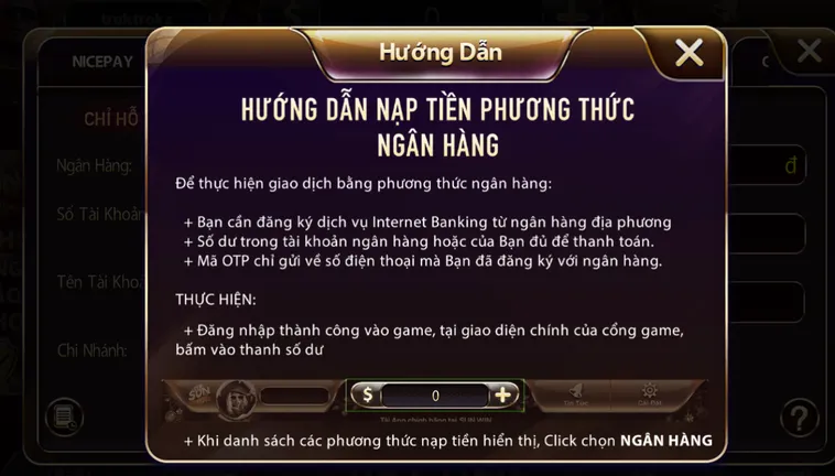 Hướng Dẫn Chi Tiết Quy Trình Nạp Tiền SunWin Qua Tài Khoản Ngân Hàng.