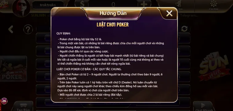 Poker Tại SunWin Sân Chơi Đỉnh Cao Cho Mọi Bài Thủ Chuyên Nghiệp