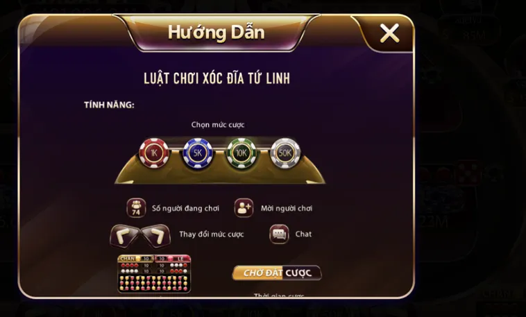 Minigame Xóc Đĩa Tứ Linh Tại SunWin Đỉnh Cao Đấu Trí Với Tứ Đại Linh Vật